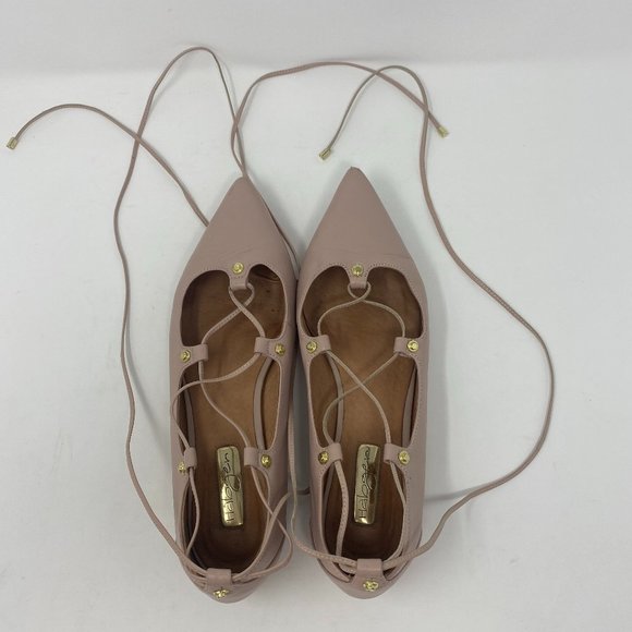 Halogen Owen Leather Lace-Up Flat Women Size 8M - Picture 8 of 15